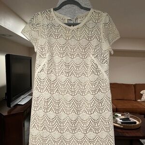 Loft Crochet Mini Dress